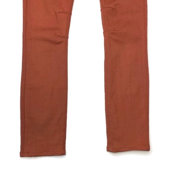 HELMUT LANG SLIM ORANGE DARK RUB JEANS SZ 28 EUC - Picture 3 of 8